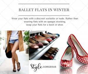 Style Tip- Ballet flats in winter